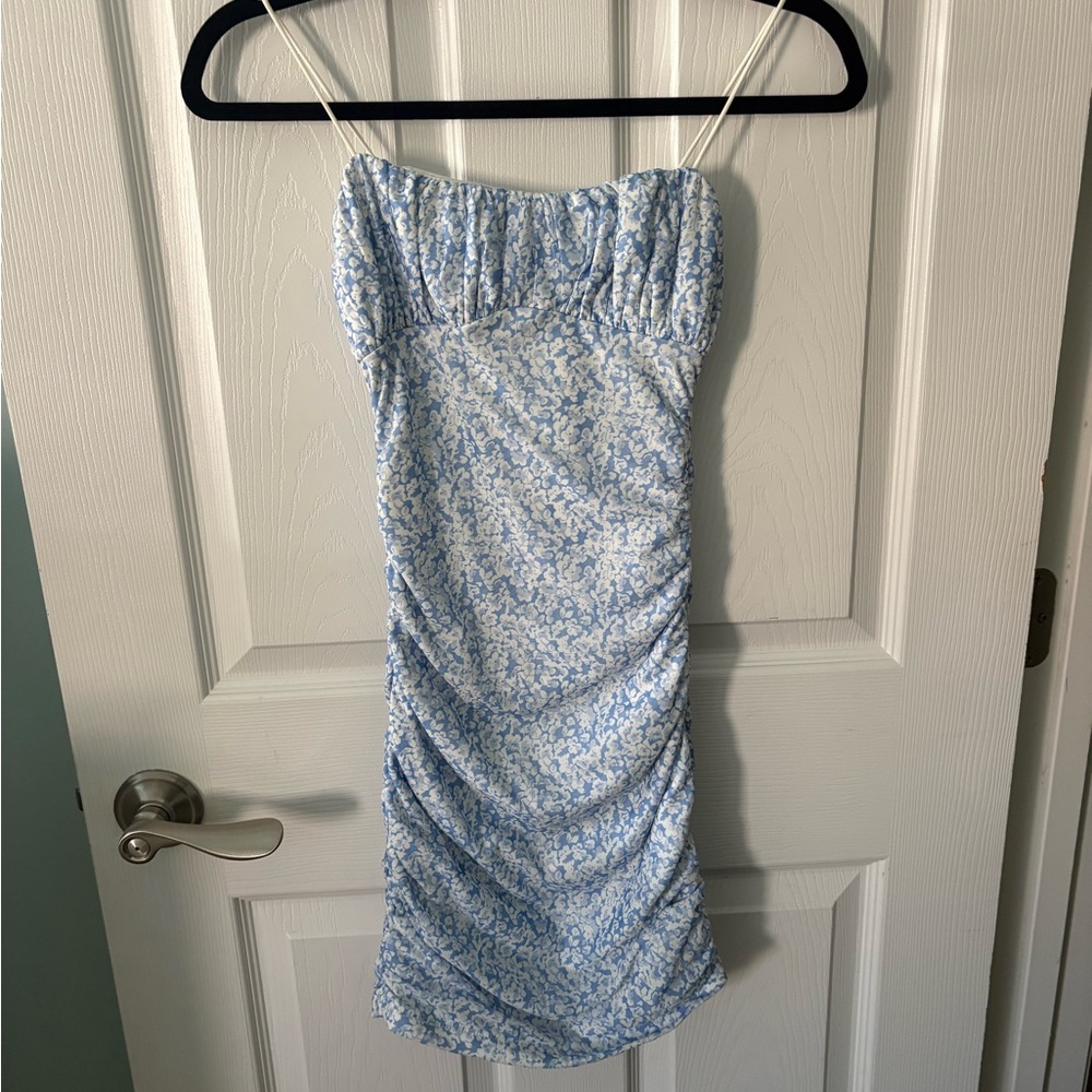 Princess Polly Light Blue Strapless Dress